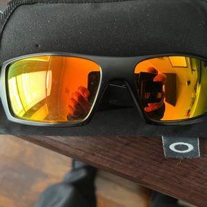 Oakley Gascan - Black Matte frame   -with red polarized lenses